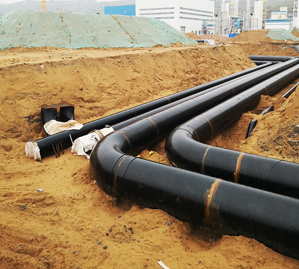 匯能煤化工空分裝置區地下循環水管道安裝